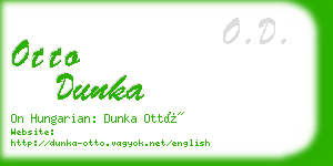 otto dunka business card